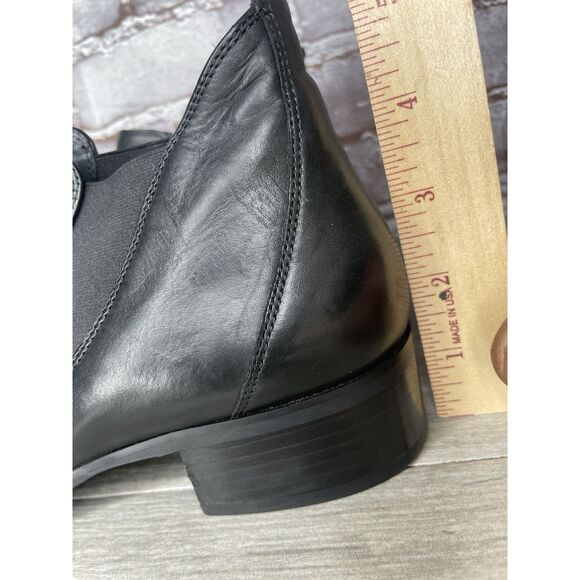 Paul Green Chelsea Black Leather Wingtip Heel Boots Women’s Sz 7.5UK/10M US/41EU - Picture 8 of 16